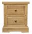 Francis Solid Oak 2 Drawer Bedside